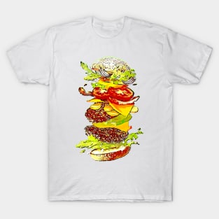 Flying Hamburger T-Shirt